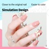 Kredioo Nail Tips for Gel Extensions, Long Coffin, Pack of