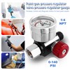 Wolfride Air Pressure Regulator Kit with Gauge, Spray Gun Valve
