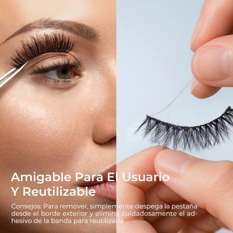 Sace Lady Pestañas Postizas 3d Fluffy Volume, Reutilizables