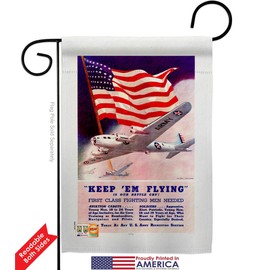 USBrotherhood Keep em Flying Garden Flag Pack Armed Forces Army Rangers United State American Military Veteran Retire Support Our Troops House Banner Small Yard Gift Double-Sided, Made in USA
