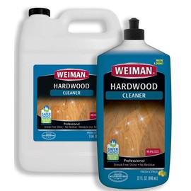 Weiman Hardwood Floor Cleaner Gallon and Refillable Squeeze Bottle - Finished Wood Surfaces