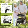 Rollator Walkers for Seniors with Seat, Foldable Walkers for Seniors,