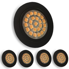 samou 4 Pack RV Puck Light 12V Recessed LED Ceiling Light Van Dimmable Interior Lamp for Motorhome Truck Van Trailer Sailboat Boat Warm White 3000K 2.55 inch