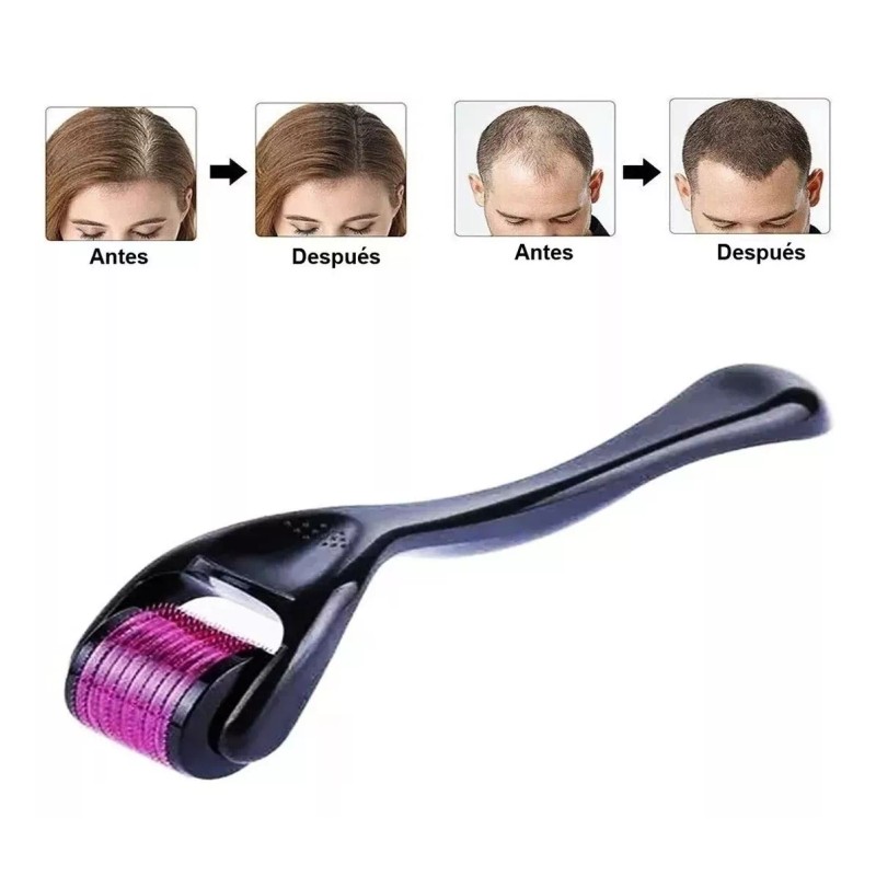 Microagujas Derma Roller 0.5 Mm + Novocrin Locion Recuperacion Capilar