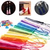 Allazone 200 Pieces Tassel Set 6 Style Bookmark Tassels Handmade
