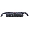 Promrmr Rear Bumper Lip Diffuser Splitter With Brake Light Black