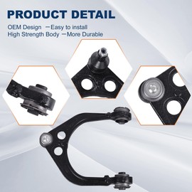 KUIPERAUTO Front Upper/Lower Control Arms Suspension kit Compatible with 2011-2017 Chrysler 300 Dodge Challenger Charger with Ball joint Sway Bars Tie Rod RWD Only 16PCS