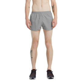 SUNDAY ROSE - Pantalones Cortos de Correr para Hombre, de 3 Pulgadas, Secado rápido, para Gimnasio y Entrenamiento, Gris, XX-Large