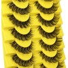 False Eyelashes Russian Strip Lashes D Curl Wispy Natural Look