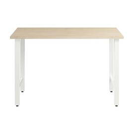 Bush Business Furniture Hustle 48W x 24D Computer Desk with Metal Legs in Natural Elm, Modular Office Table for Home and Professional Workspace