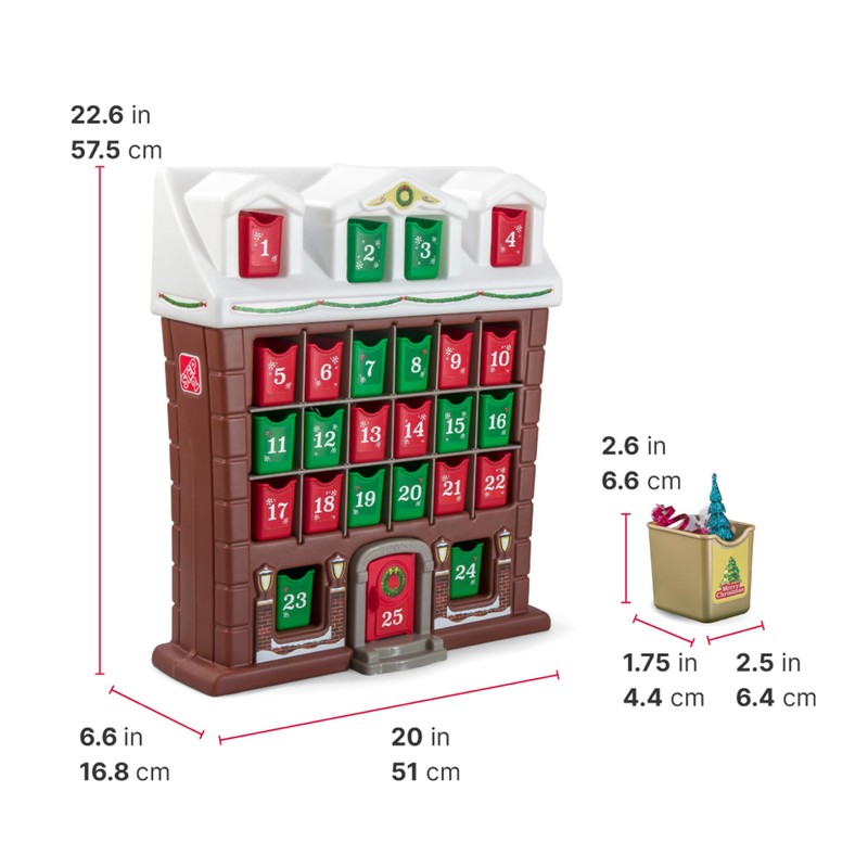 Step2 My First Advent Calendar, Kids Interactive Christmas Toy, Includes