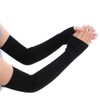 1 Pair Long Fingerless Gloves Winter Knit Elbow Length Warmer