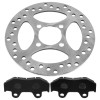 Caltric Rear Brake Disc Rotor with Pads For Yamaha Raptor