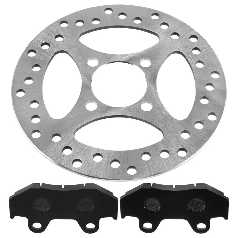Caltric Rear Brake Disc Rotor with Pads For Yamaha Raptor