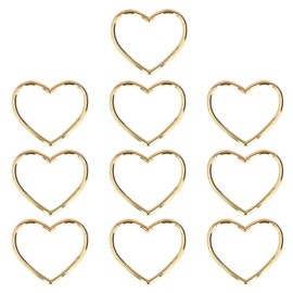 Keychain Accessories Heart Shaped Individual Color Elegant Design Simple Firm Exquisite Modeling DIY Key ChainImitation Gold