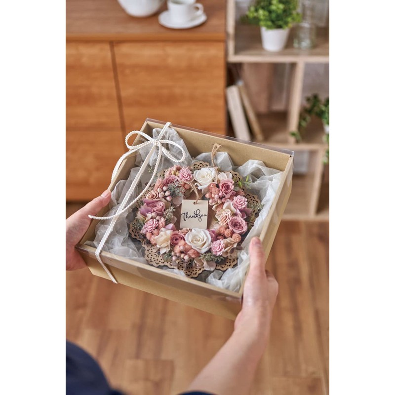 Daichi Farm DO001510-101 Preserved Flowers, Soft Pyramid Hydrangea Head, Baby