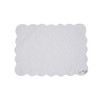 C&F Home Christiana White Reversible Machine Washable Scallop Quilt Placemats