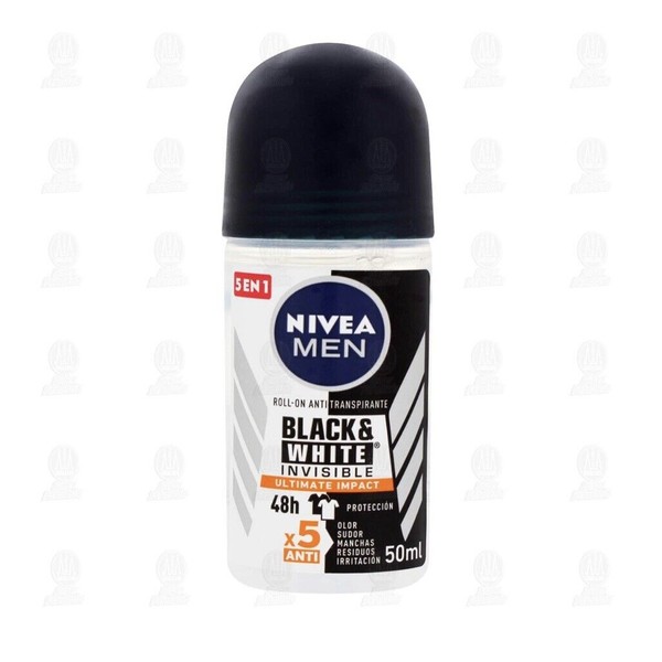 NIVEA Men Black & White Invisible Antiperspirant in Roll-On 50ml *FREESHIPPING*