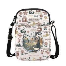 Fantasy Novel Readers Gift Roses Novel Reader Book Club Party Bookish Bookworm Gift Crossbody Bag (Roses Novel cb ca)