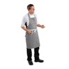Whites Chefs Clothing A275 Poly-Cotton Apron, Black and White Check
