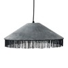 Cotton Velvet Pendant Light with Decorative Fringe Ceiling andKitchen Lights