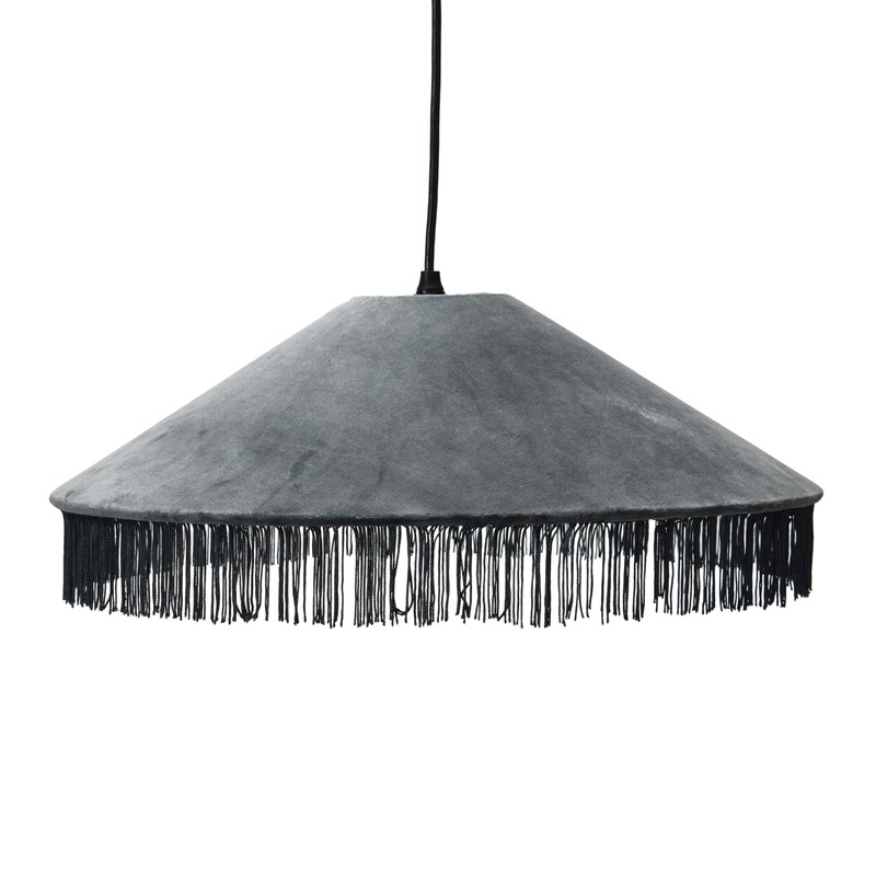 Cotton Velvet Pendant Light with Decorative Fringe Ceiling andKitchen Lights