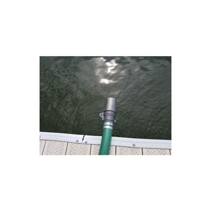 Aluminum 2" NPSH Barrel Suction Strainer with Foot Valve