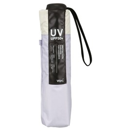 Wpc. 801-18912-102 Parasol Folding Umbrella, Light Shielding Minimum, Basic Parasol, Lavender, 100% Light Protection, UPF50+, Rain or Rain, Ribs, 21.7 inches (55 cm), Women's, Men's, Simple, Compact,