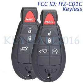 keymall 2 for Jeep Grand Cherokee 2008-2013 Keyless Smart Prox Remote Key Fob IYZ-C01C