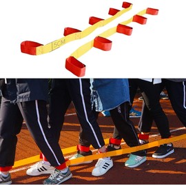 OFKPO Team Games Equipment, Legs Race Band Set for Children and Adults, Party Games or Sports Day