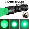MVIOCS Flashlight, 5 Colors 3 Modes: Red Light Flashlight, Green