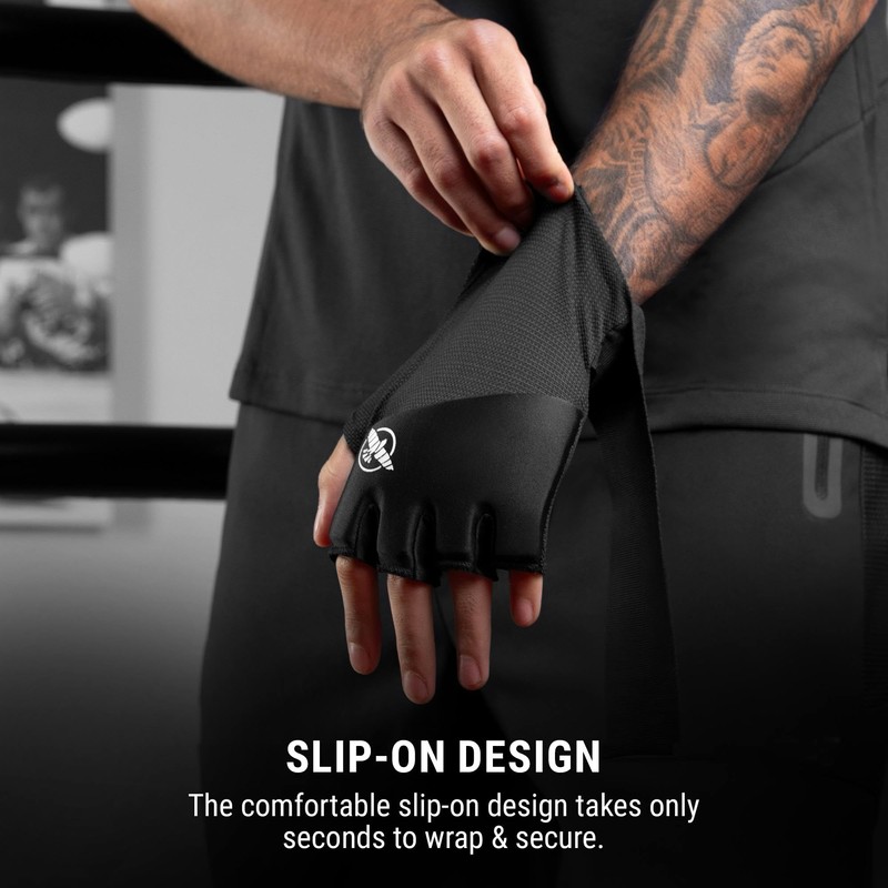 Hayabusa Elite Quick Wraps - Black, X-Large