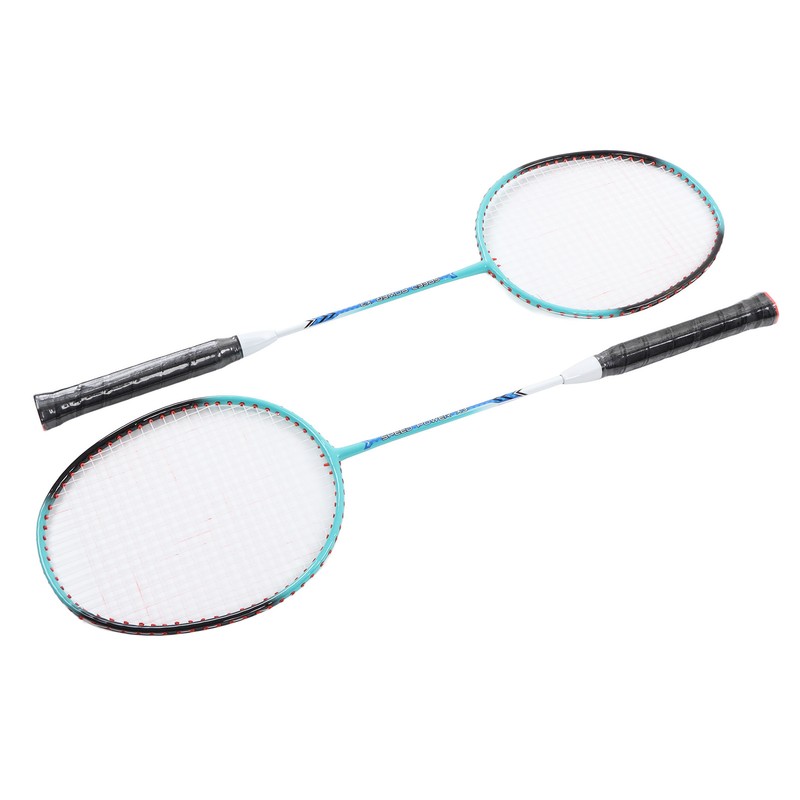 2 PCS X3 Badminton Rackets Iron Alloy Integrated Double Badminton