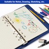 A6 6-Hole Loose-Leaf Paper (80 Sheets, 100GSM, Beige) - Ideal