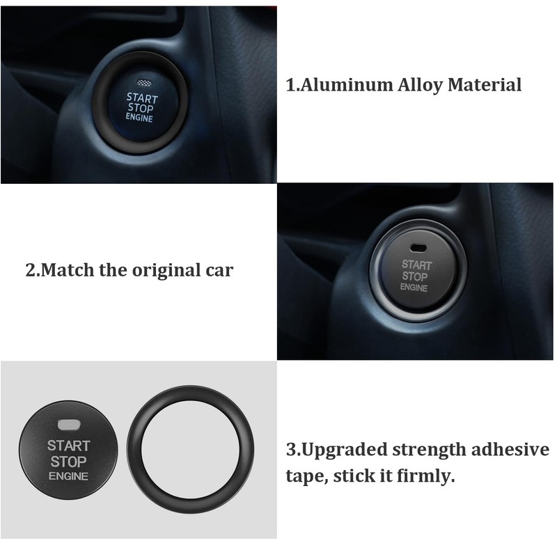 Youzzei Mazda Start Stop Button Cover, Car Engine Start Stop