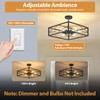 AIBISOD Semi Flush Mount Ceiling Chandelier Light Black and Gold