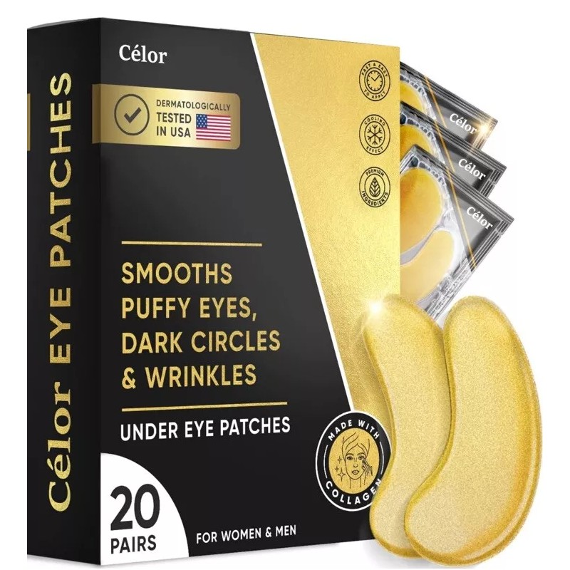celor Gold Under Eye Patches Puffy Eyes Dark Circles &