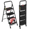 HBTower 4 Step Ladder, Step Stool Foldable with Wide Anti-Slip