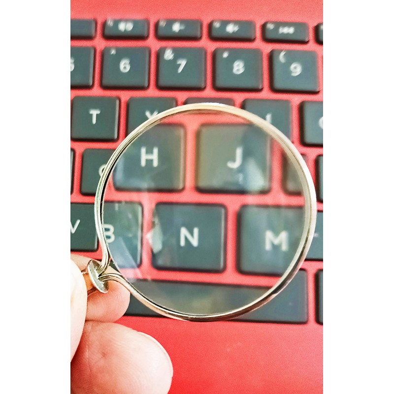 Perfect Plaza Necklace Magnifier Pendant Locket with 1.6-inch Glass Lens