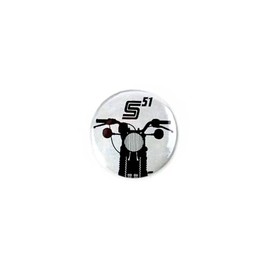 Simson Button Badge "S51" Diameter 25 mm, Metal