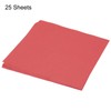 MECCANIXITY 25 Sheet Origami Paper Double Sided Bright Red 10x10