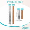 2 Pcs Cork Backed Ruler Stainless Steel Ruler, 6 Inch