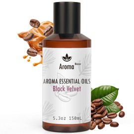 Hotel Collection Diffuser Oil - Black Velvet Essential Oils for Scent Diffuser - Black Coffee, Caramel, Cinnamon, Vanilla, Patchouli - Home Luxury Scents Aroma Fragrance for Home, Office