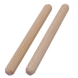 SKIR'CO (Pack of 100) Wooden Dowels 6x60mm Grooved Wood Dowels Fluted Pins for Furniture Grooved Dowels