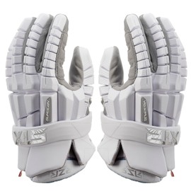 STX Lacrosse Surgeon RZR 2 Gloves, White Medium, Pair