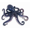 Handpainted Octopus Wall Mount Decor Plaque 8" Purple