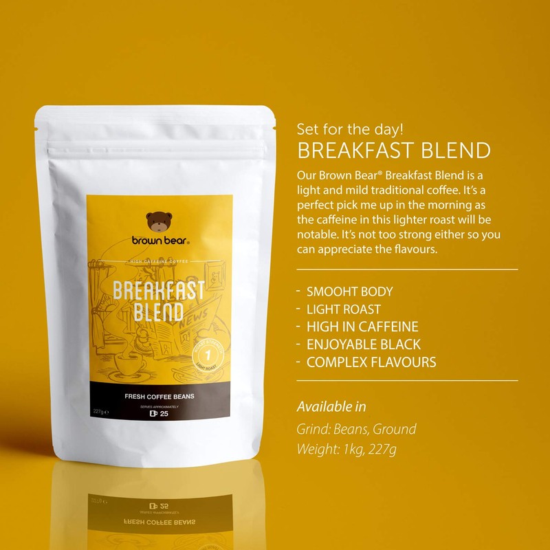 Light Roast Ground Coffee 227g - for French Press Cafetiere