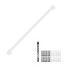 3FT White Industrial Iron Hand Railing, Wall Support Handle for