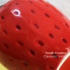 Cute Strawberry Flower Vase, Ceramic Strawberry Shaped Vase Fun Fruit