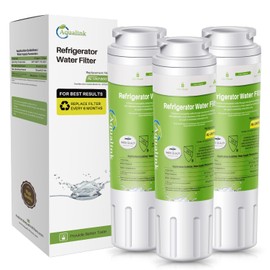 AQUALINK Replacement for EveryDrop Filter 4, Whirlpool UKF8001, 4396395, Maytag UKF8001AXX-200, UKF8001AXX-750, WD-F07, RWF0900A Refrigerator Water Filter, 3 Filters